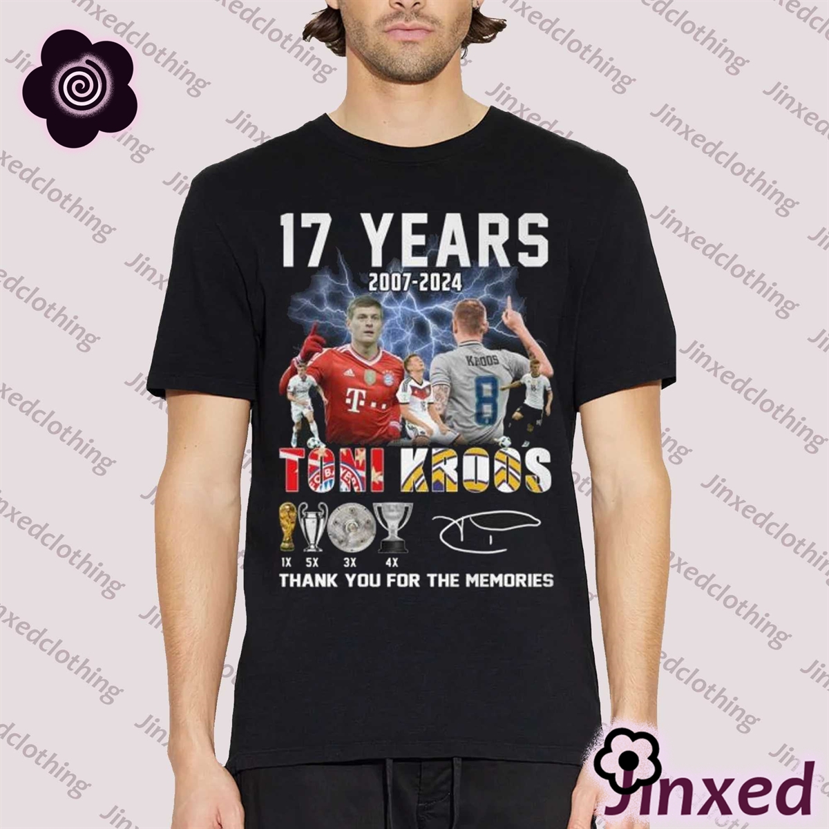 17 Years 2007-2024 Toni Kroos Thank You For The Memories Unisex T-shirt 